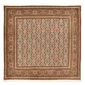 Tapis persan - Tabriz - Royal carré  - 200 x 199 cm - beige foncé