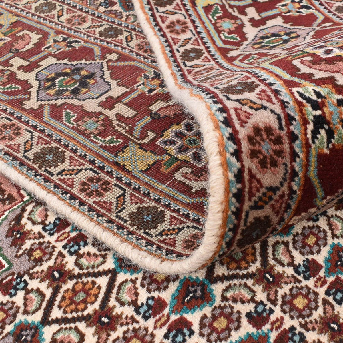 Tapis persan - Tabriz - Royal carré - 202 x 198 cm - marron clair