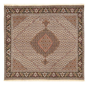 Tapis persan - Tabriz - Royal carré  - 198 x 194 cm - marron clair