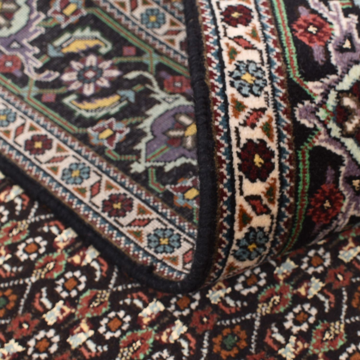 Tapis persan - Tabriz - Royal carré  - 204 x 193 cm - marron