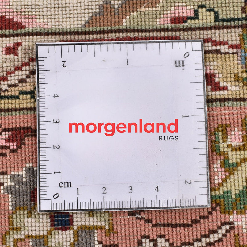 Tapis de couloir Tapis persan - Tabriz - Royal - 203 x 81 cm - crème