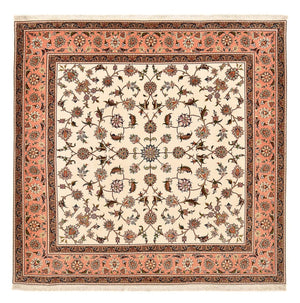 Tapis persan - Tabriz - Royal carré  - 210 x 204 cm - beige clair