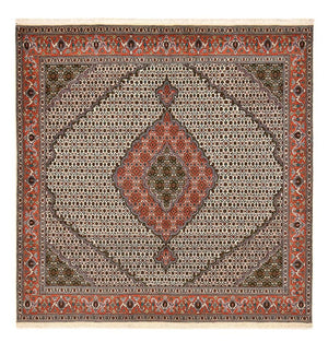 Tapis persan - Tabriz - Royal carré  - 212 x 201 cm - marron clair