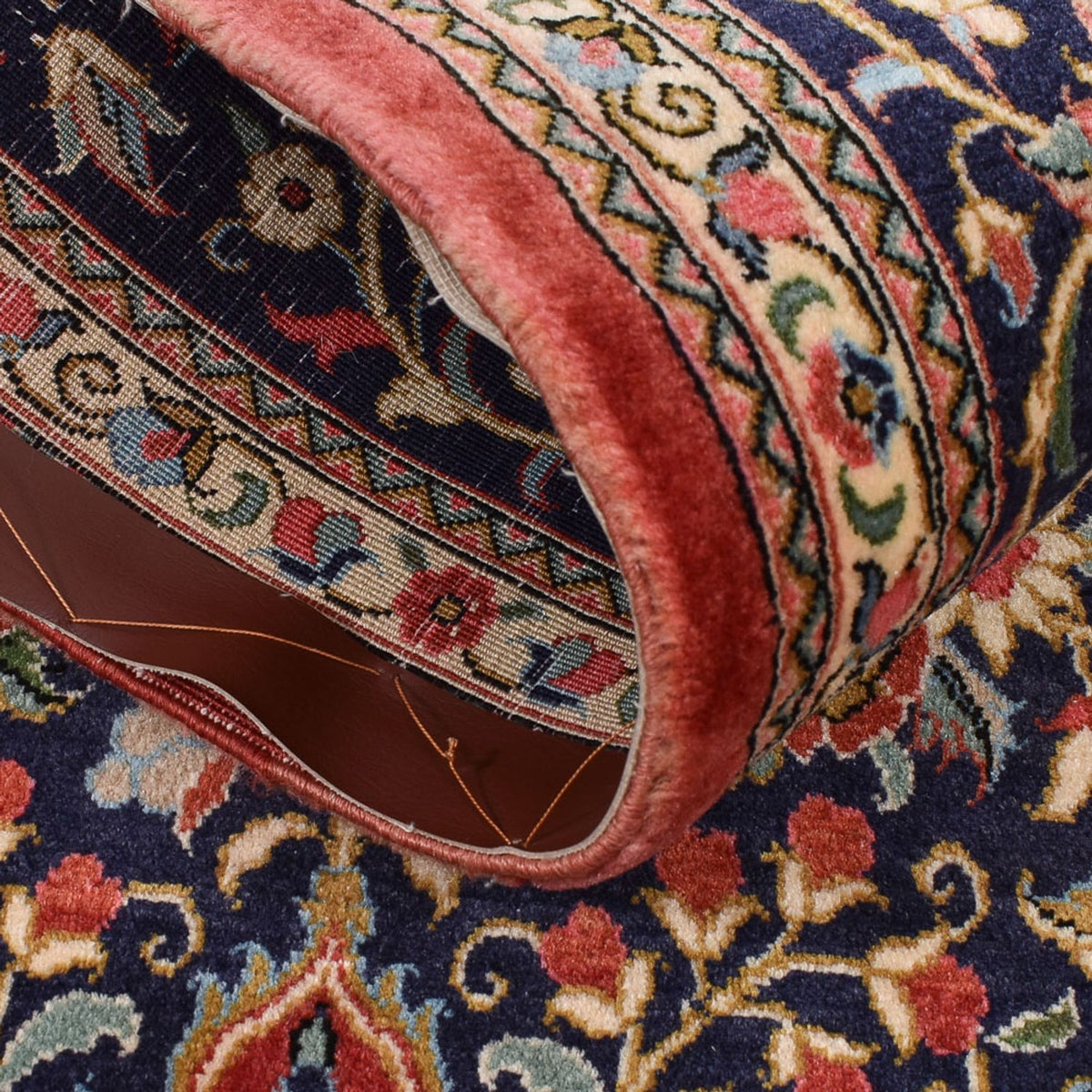 Tapis de couloir Tapis persan - Ghom - 224 x 62 cm - multicolore