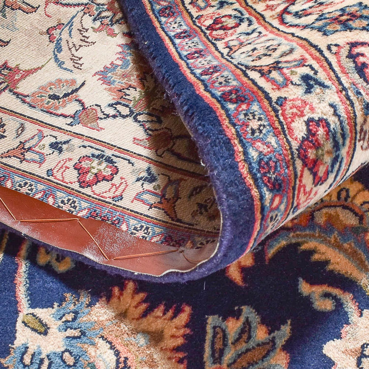 Tapis persan - Classique - 342 x 243 cm - bleu foncé