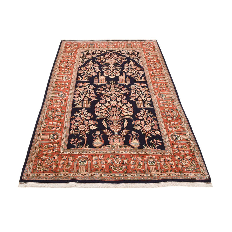 Tapis persan - Ghom - Royal - 270 x 157 cm - bleu foncé