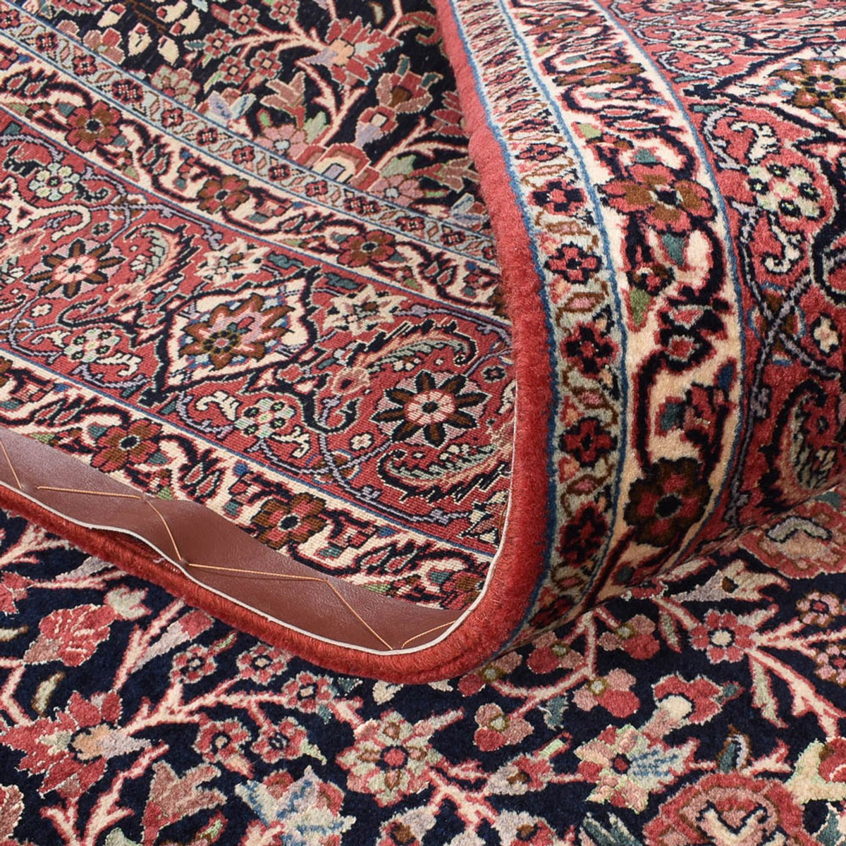 Tapis persan - Bidjar - 292 x 203 cm - rouge clair