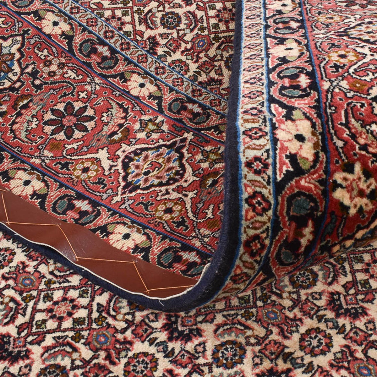 Tapis persan - Bidjar originale - 398 x 202 cm - rouille