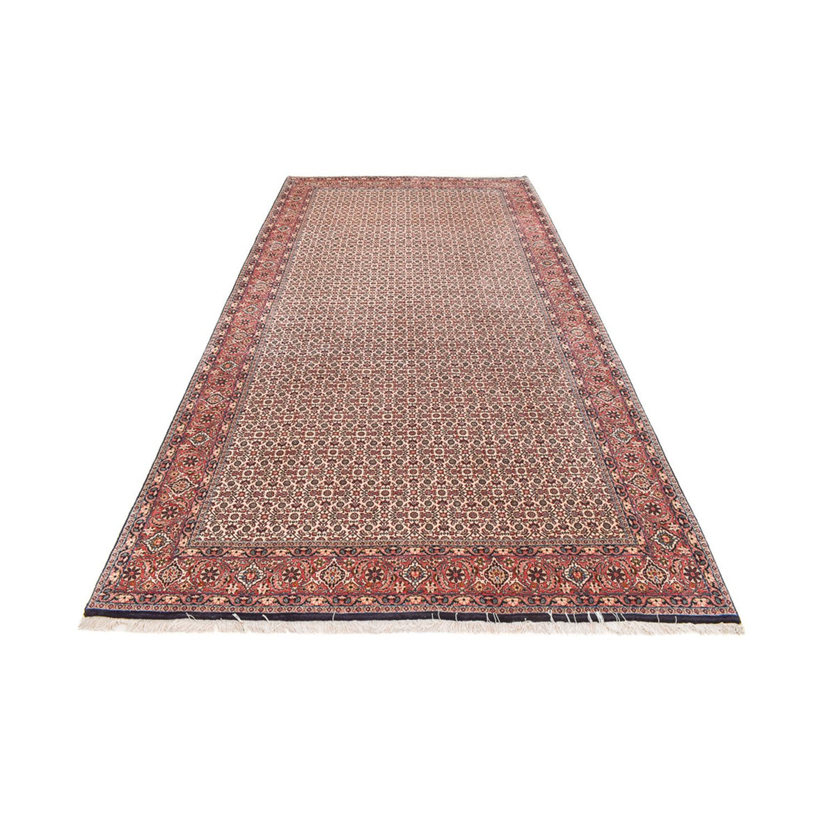 Tapis persan - Bidjar originale - 398 x 202 cm - rouille
