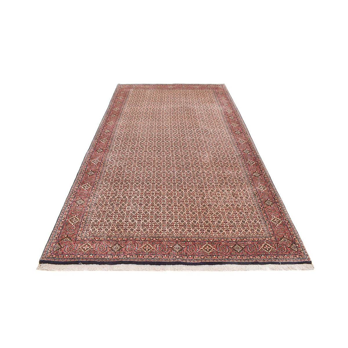 Tapis persan - Bidjar originale - 395 x 202 cm - rouille