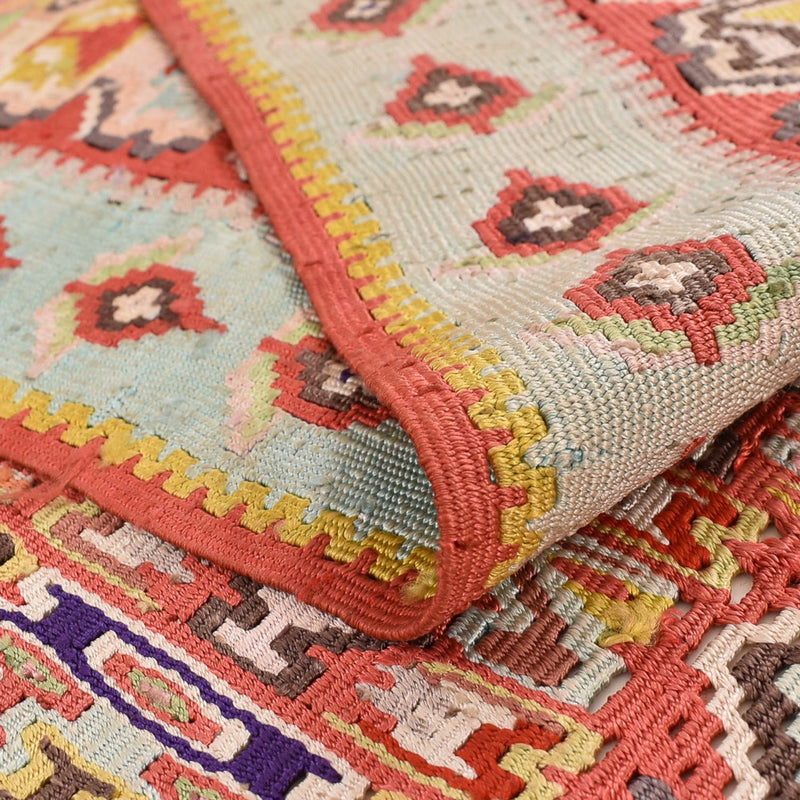 Tapis Kelim - Oriental - 270 x 158 cm - rouge clair