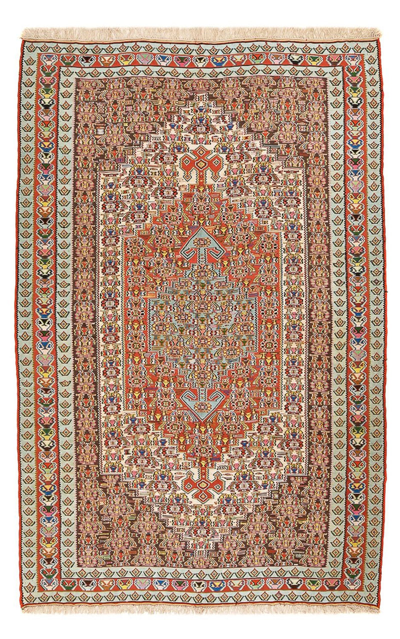 Tapis Kelim - Oriental - 258 x 160 cm - rouge clair