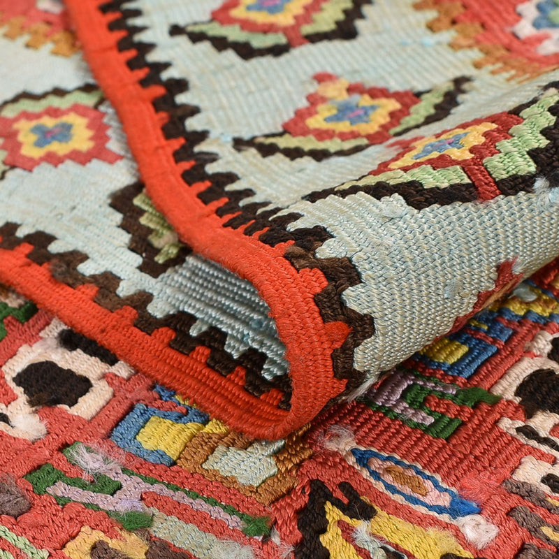 Tapis Kelim - Oriental - 258 x 160 cm - rouge clair