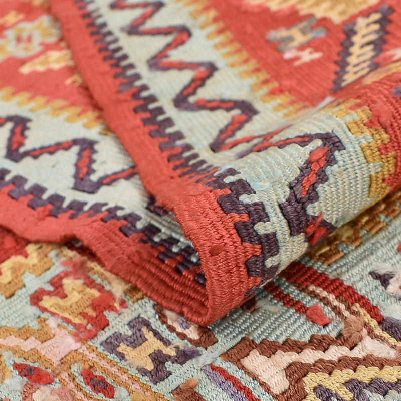 Tapis Kelim - Oriental - 248 x 156 cm - rouge clair