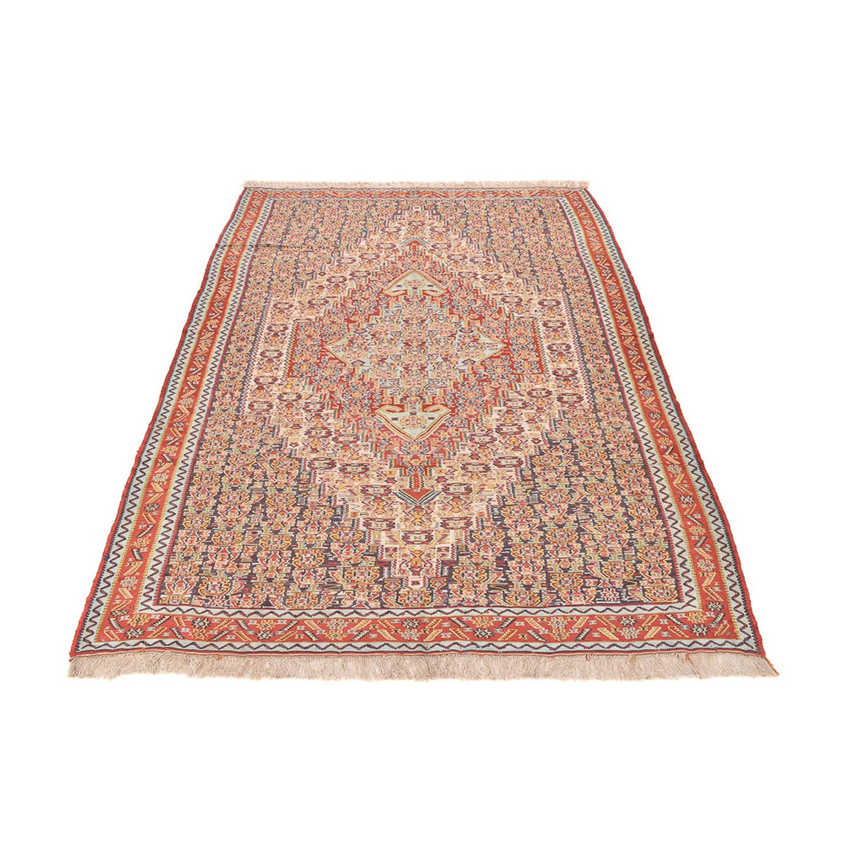 Tapis Kelim - Oriental - 248 x 156 cm - rouge clair