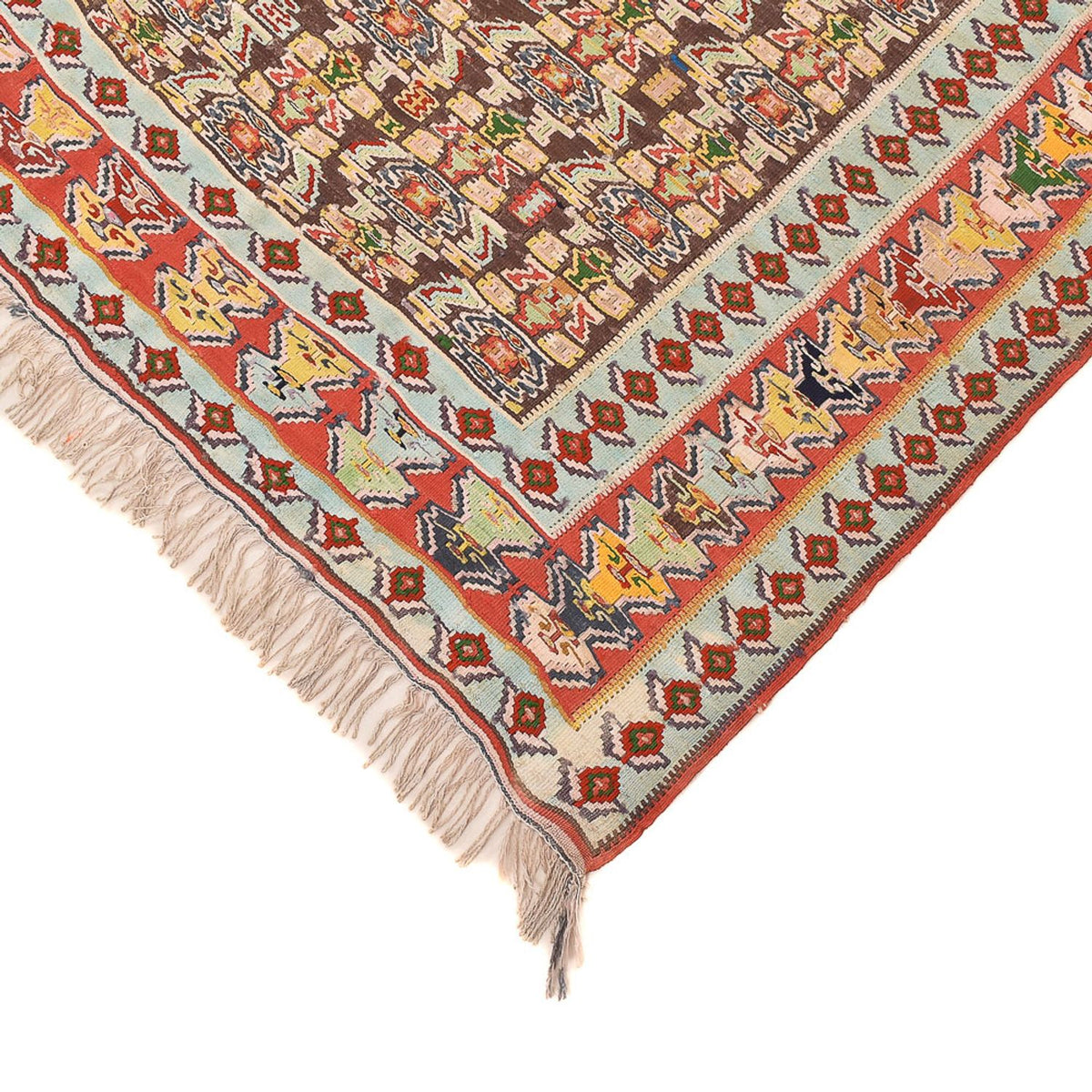 Tapis Kelim - Oriental - 260 x 158 cm - rouge clair