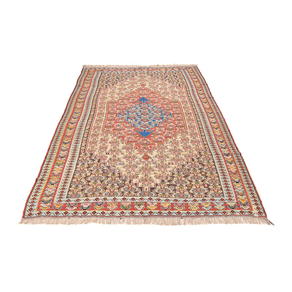 Tapis Kelim - Oriental - 260 x 158 cm - rouge clair