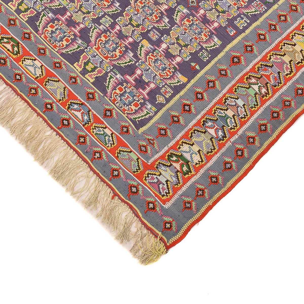 Tapis Kelim - Oriental - 260 x 154 cm - rouge