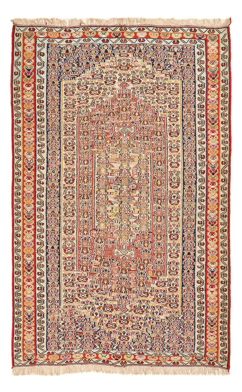 Tapis Kelim - Oriental - 250 x 153 cm - rouge clair