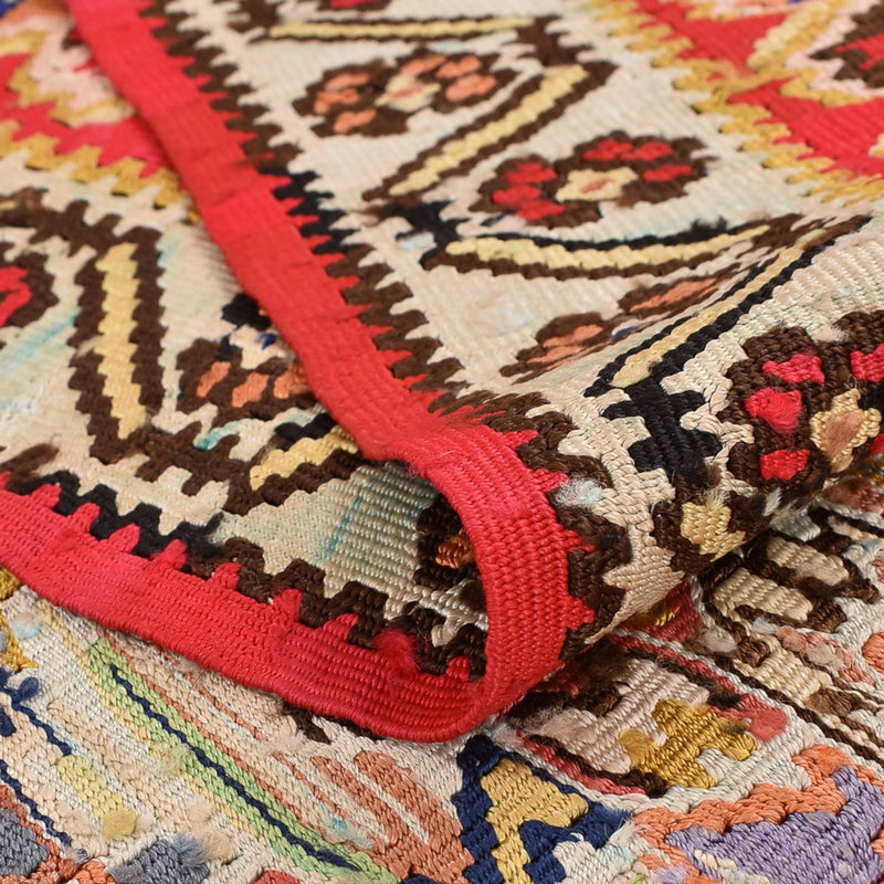 Tapis Kelim - Oriental - 250 x 153 cm - rouge clair