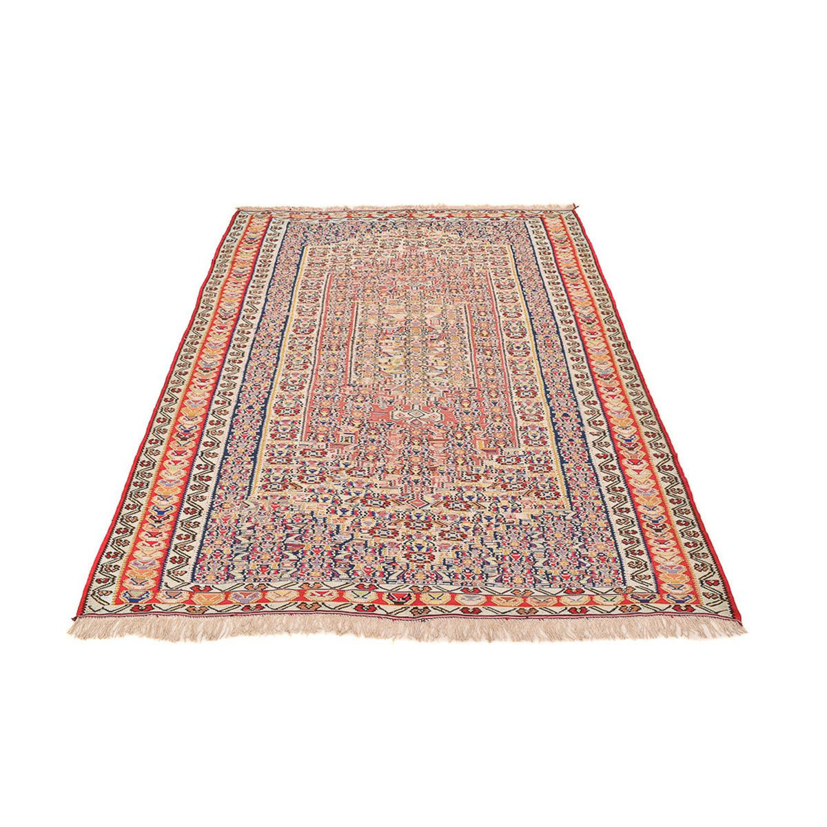 Tapis Kelim - Oriental - 250 x 153 cm - rouge clair