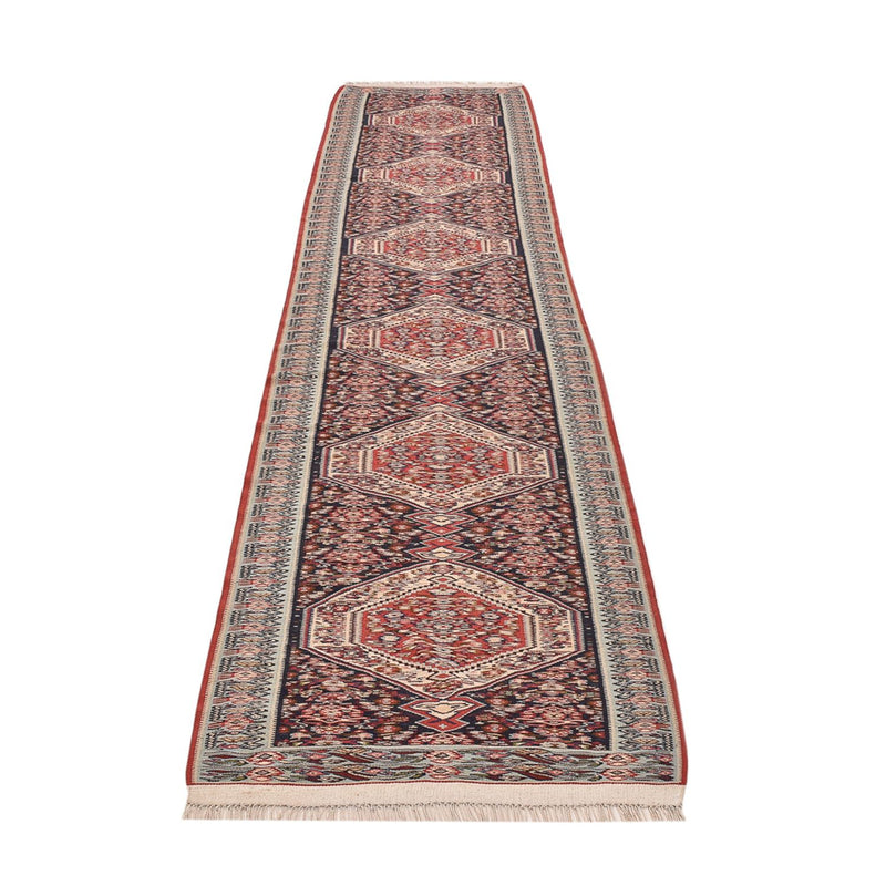 Tapis de couloir Tapis Kelim - Oriental - 395 x 85 cm - beige foncé