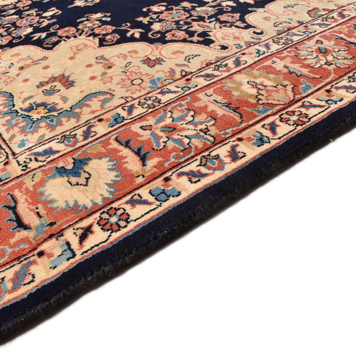 Tapis persan - Classique - 208 x 138 cm - bleu foncé