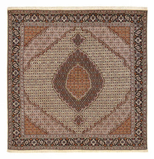 Tapis persan - Tabriz - Royal carré  - 210 x 200 cm - marron clair
