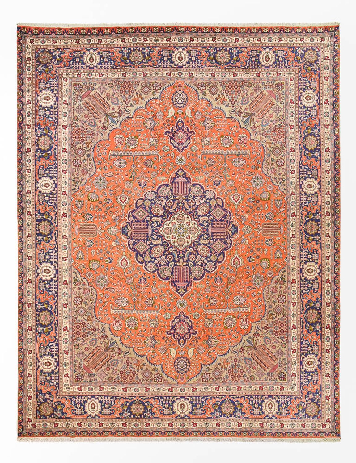 Tapis persan - Tabriz - Royal - 397 x 300 cm - orange