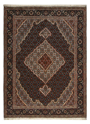 Tapis persan - Tabriz - Royal - 202 x 153 cm - marron foncé