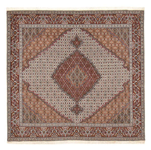 Tapis persan - Tabriz - Royal carré  - 204 x 202 cm - marron clair