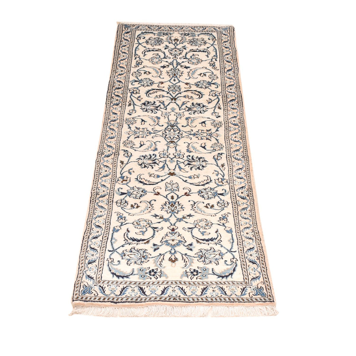 Tapis de couloir Tapis persan - Nain - Royal - 187 x 57 cm - crème