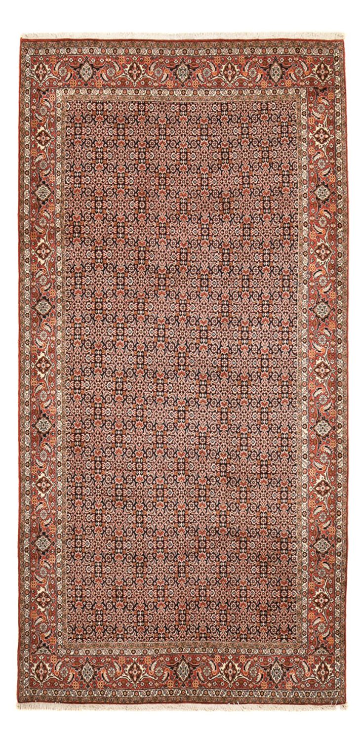 Tapis de couloir Tapis persan - Bidjar - 392 x 199 cm - rouille