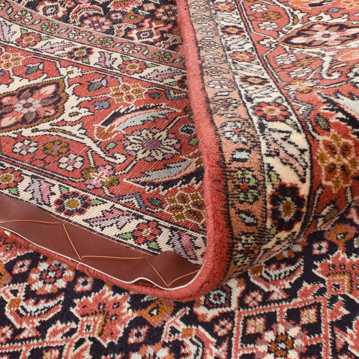 Tapis de couloir Tapis persan - Bidjar - 392 x 199 cm - rouille