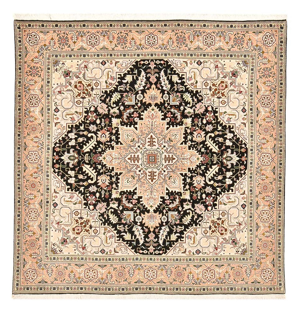 Tapis persan - Tabriz - Royal carré  - 203 x 198 cm - multicolore