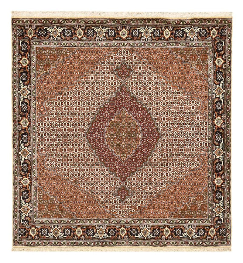 Tapis persan - Tabriz - Royal carré  - 209 x 198 cm - marron