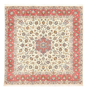 Tapis persan - Tabriz - Royal carré  - 202 x 201 cm - beige