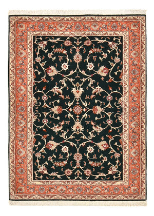 Tapis persan - Tabriz - Royal - 145 x 100 cm - bleu foncé
