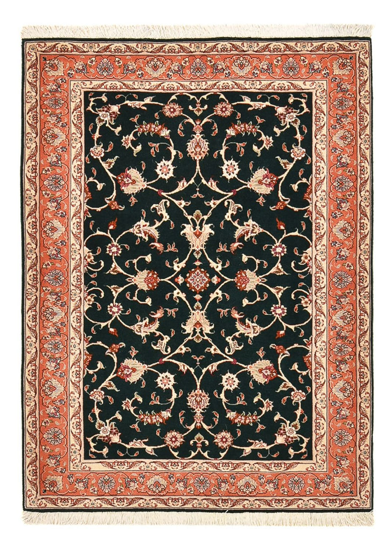 Tapis persan - Tabriz - Royal - 145 x 100 cm - bleu foncé