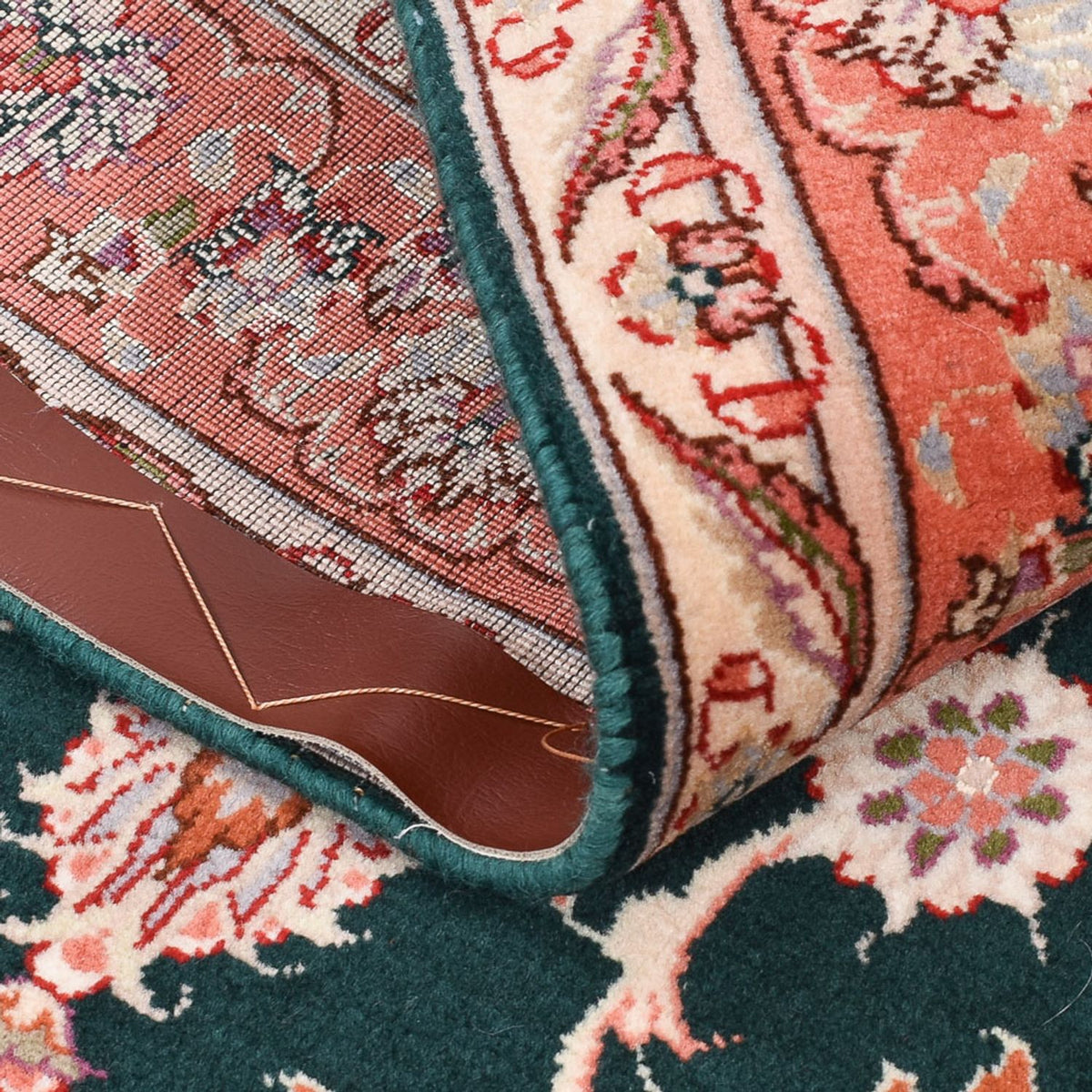 Tapis persan - Tabriz - Royal - 145 x 100 cm - bleu foncé