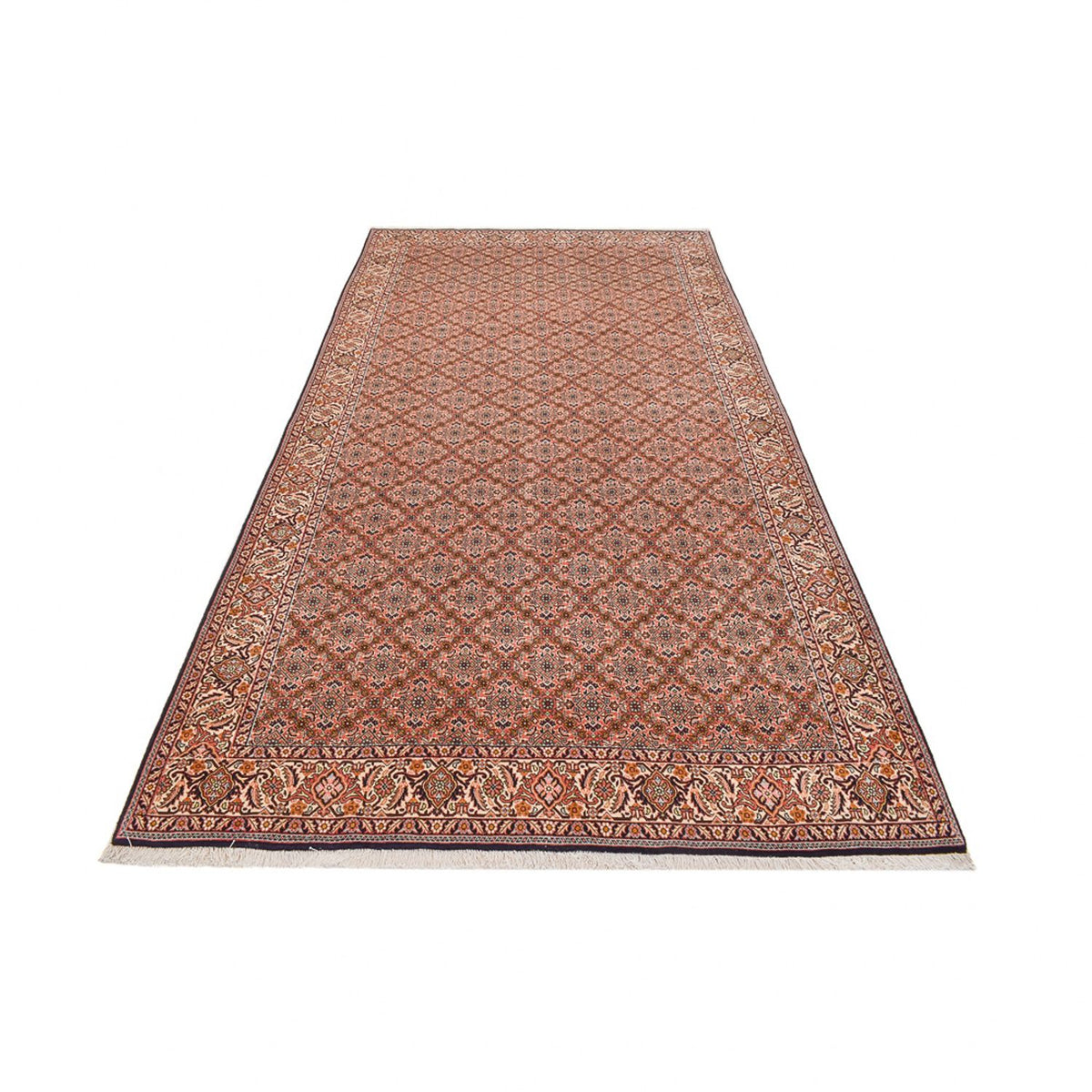 Tapis persan - Bidjar originale - 392 x 202 cm - rouille