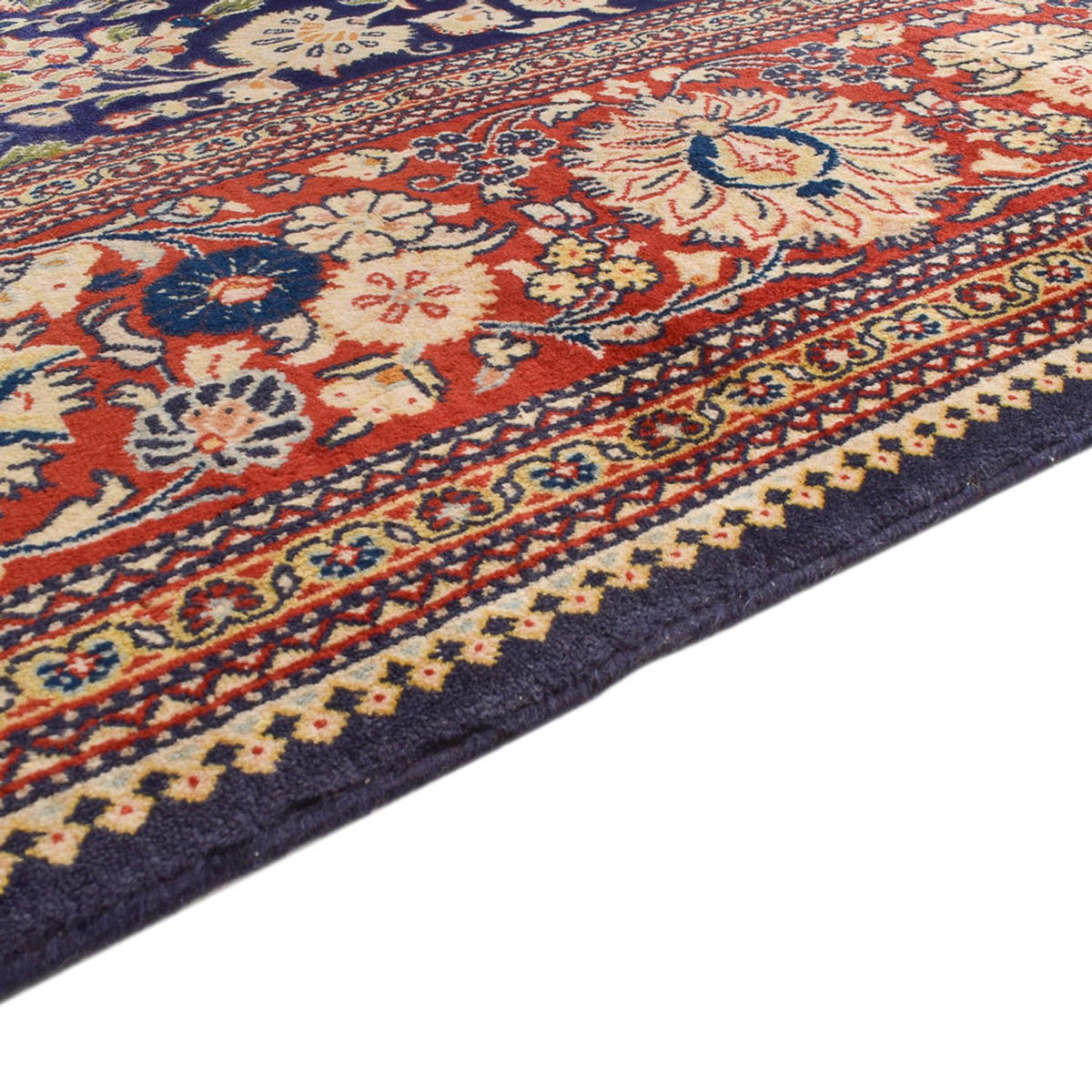 Tapis persan - Tabriz - Royal - 381 x 250 cm - bleu foncé