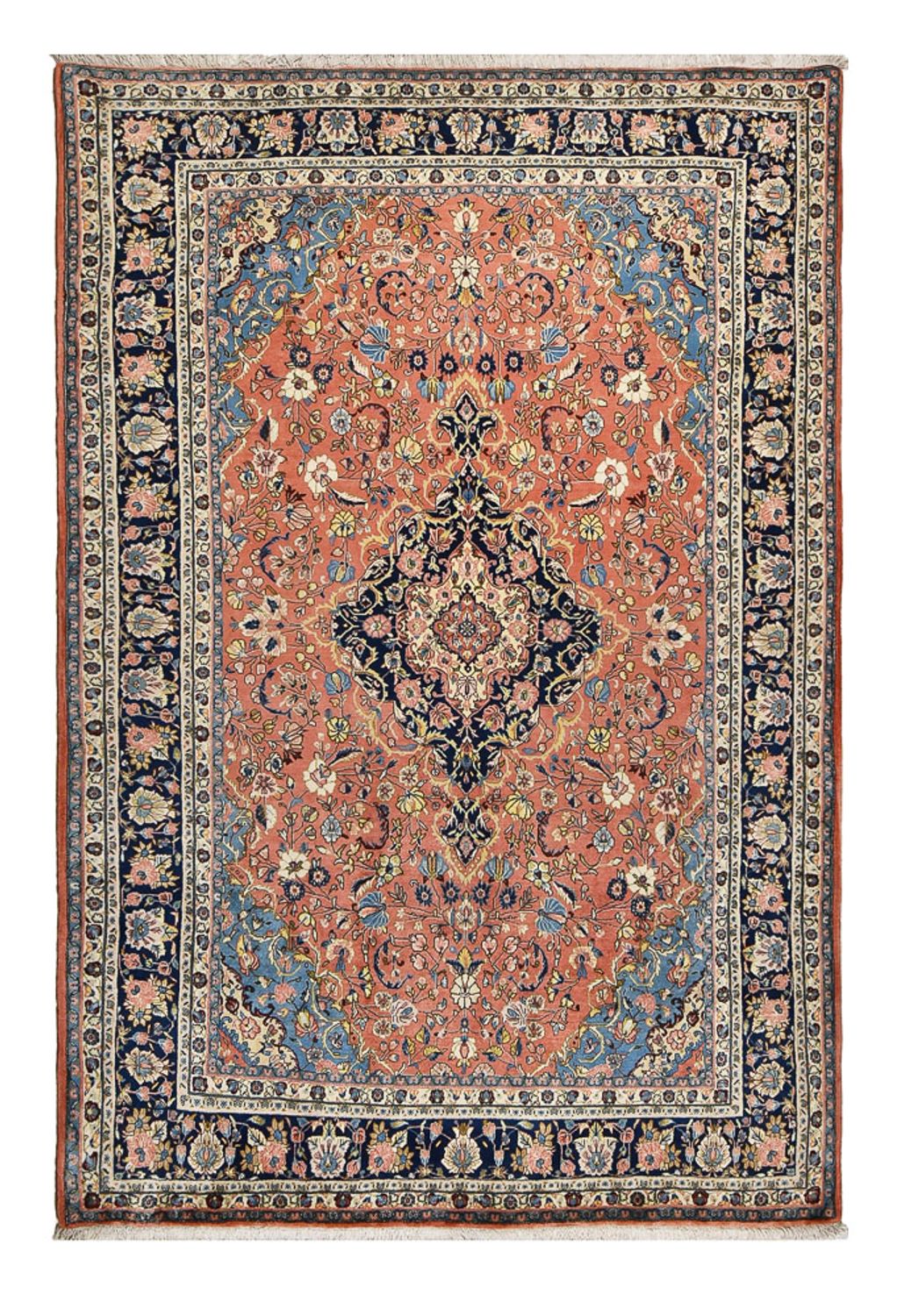 Tapis persan - Bidjar - 311 x 205 cm - rouge clair