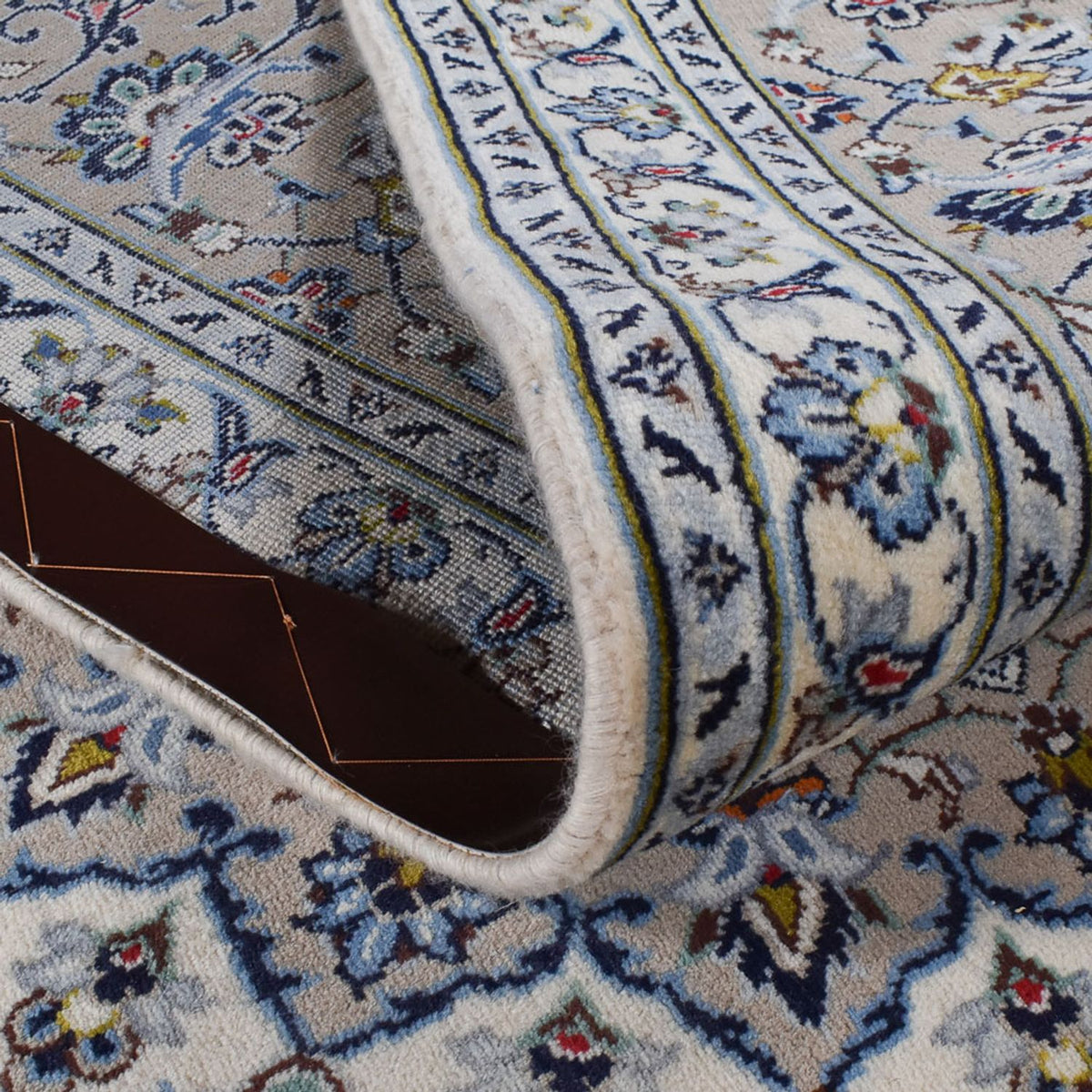 Tapis persan - Keshan - Royal - 360 x 248 cm - gris