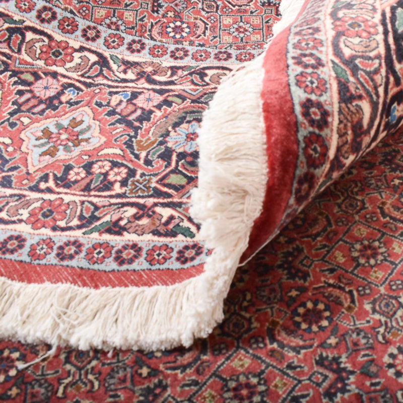 Tapis persan - Bidjar ronde  - 255 x 255 cm - rouge clair