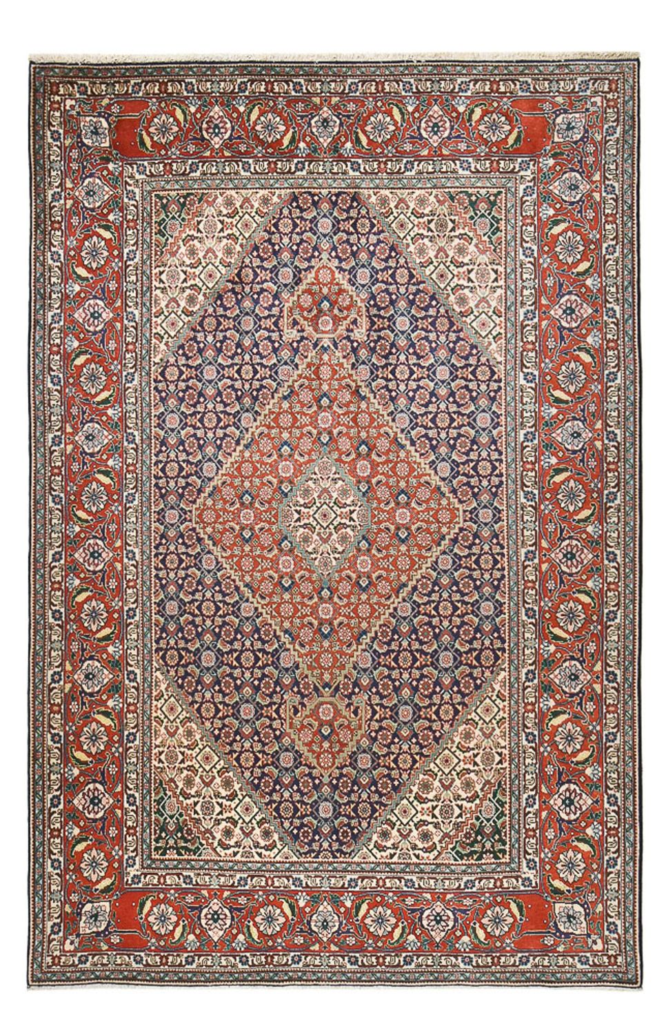 Tapis persan - Tabriz - Royal - 303 x 199 cm - rouge foncé