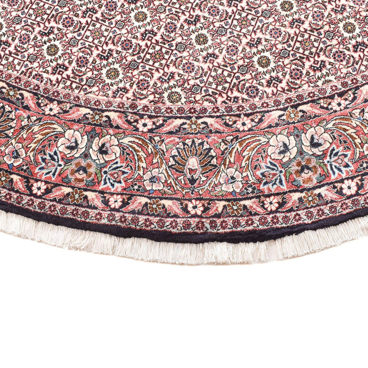 Tapis persan - Bidjar ronde  - 250 x 250 cm - gris clair