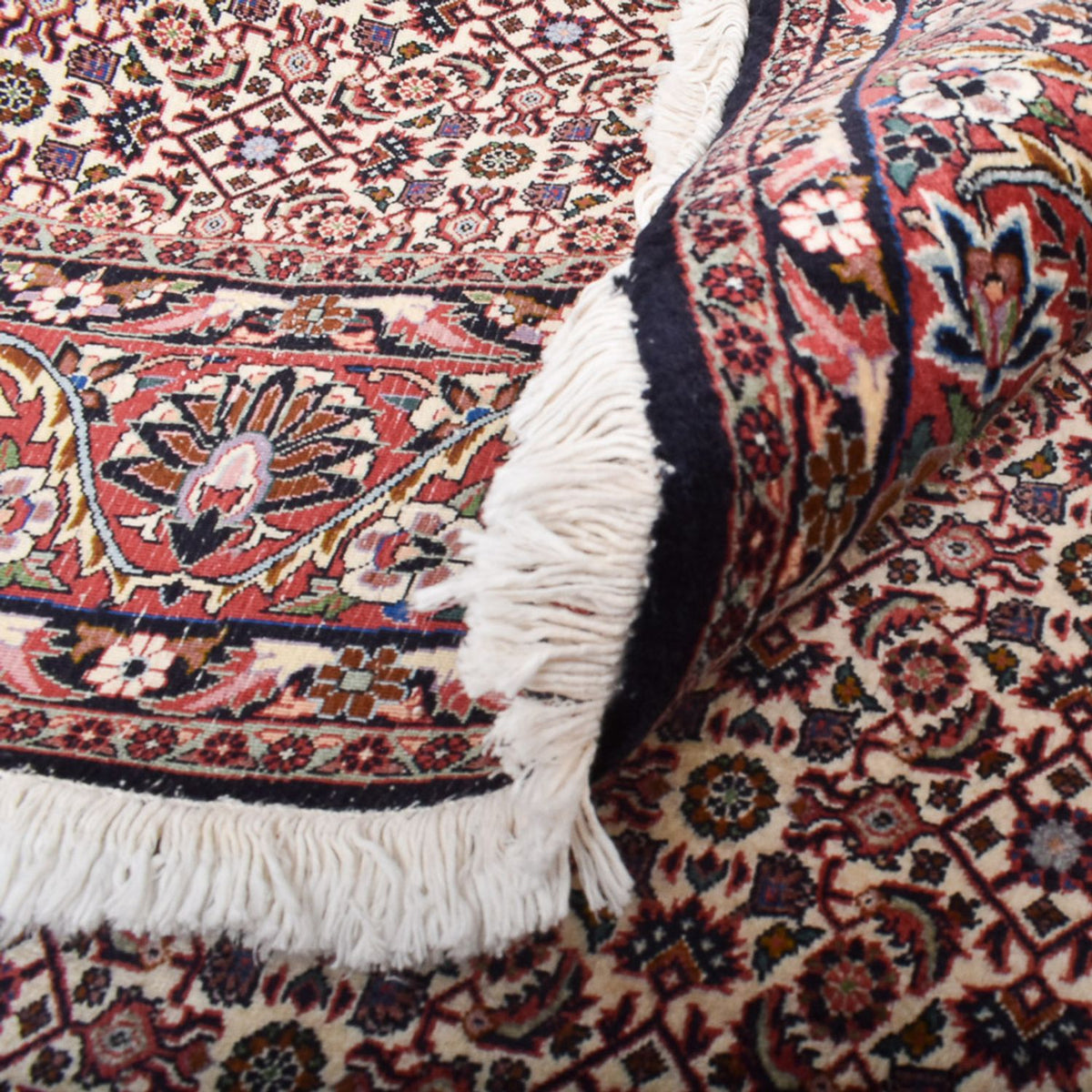 Tapis persan - Bidjar ronde  - 250 x 250 cm - gris clair