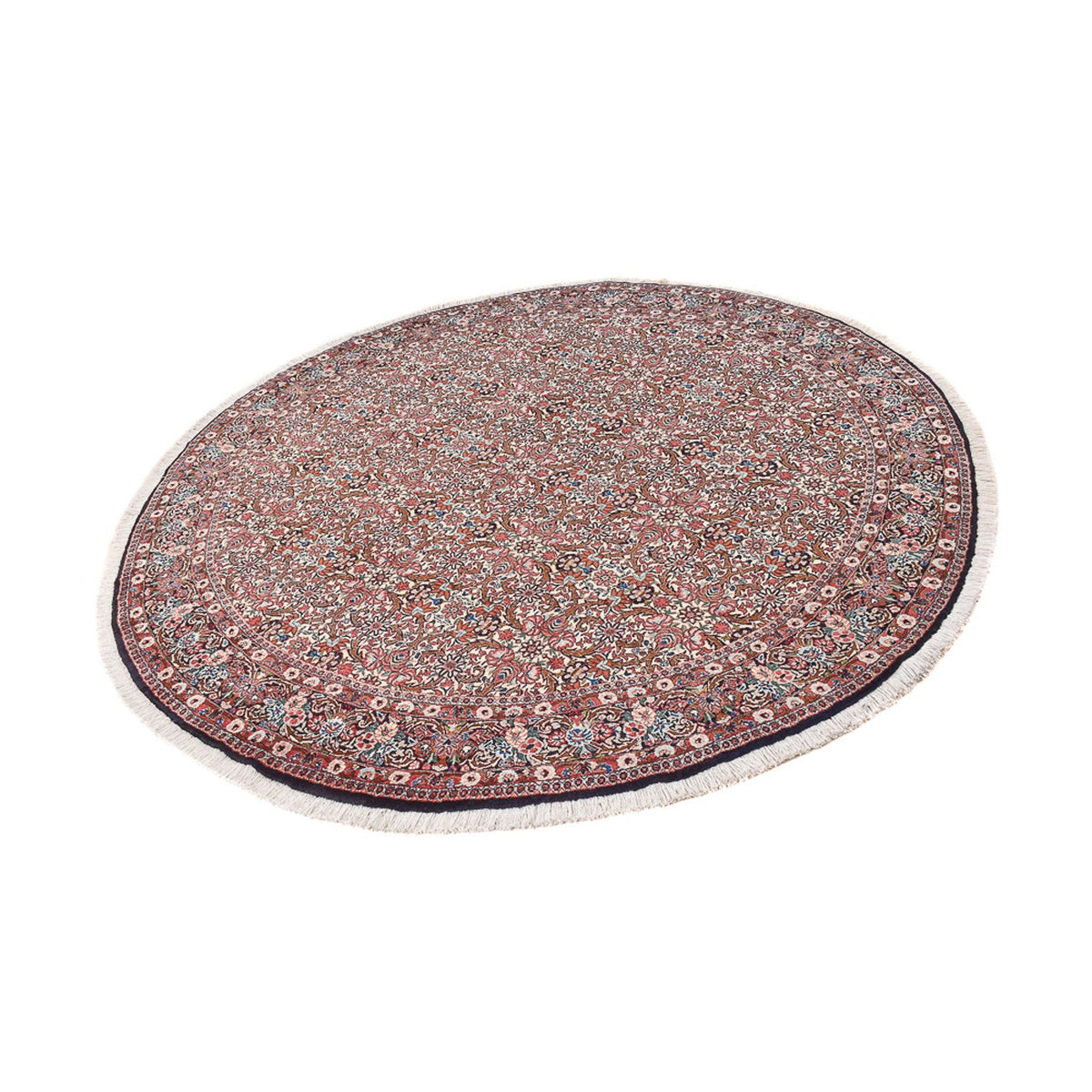 Tapis persan - Bidjar ronde  - 250 x 250 cm - rouille