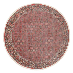 Tapis persan - Bidjar ronde  - 300 x 300 cm - rouge clair